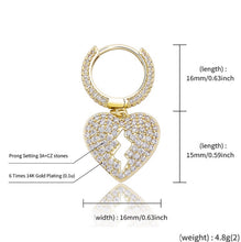 Load image into Gallery viewer, Gold Bling Earrings