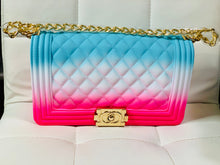 Load image into Gallery viewer, Multi color Jelly Purse and Slipper Set