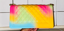Load image into Gallery viewer, Multi Colored Jelly Purse & Slipper Set
