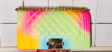 Load image into Gallery viewer, Multi Colored Jelly Purse & Slipper Set