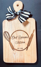 Load image into Gallery viewer, Personalized Cutting Board, Personalized Wedding Gift, House Warming Gift, Engraved Cutting Board, Anniversary Present, Paddle Cutting Board