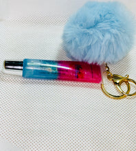 Load image into Gallery viewer, Lip Gloss Keyring (Cotton Candy)