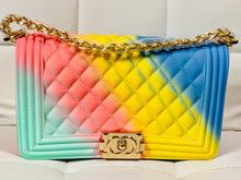 Load image into Gallery viewer, Multi Colored Jelly Purse & Slipper Set